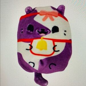 Cats Vs Pickles Kittens Vs Gherkins Purple Kitten Bell Beanie Bag Plush Toy